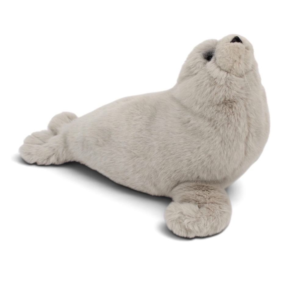 Dakin Lou Rankin Gray Seal Plush Stuffed Anima Flawed Whiskers